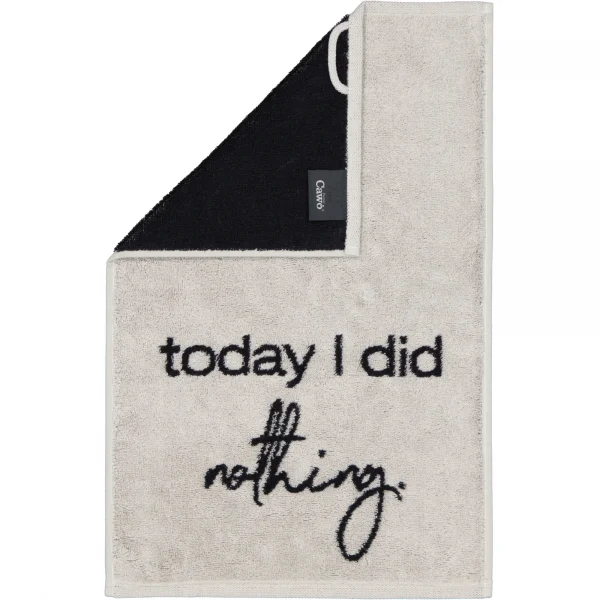 Cawö Gästetücher Postcard Towels Edition 100 - Farbe: today I did nothing - günstig online kaufen