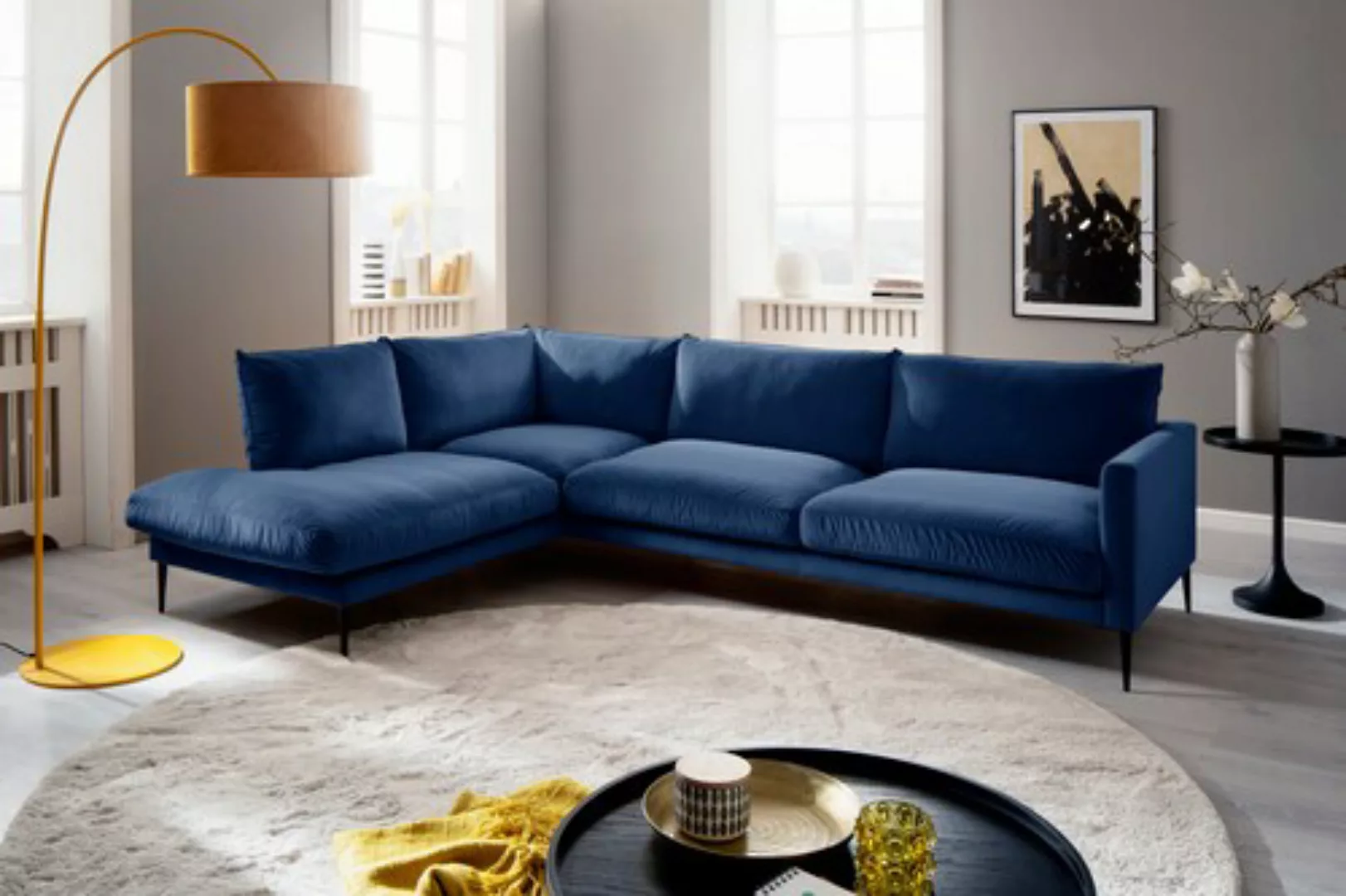 Trends by HG Polsterecke »Svea L-Form«, Ottomane rechts oder links, mit Met günstig online kaufen