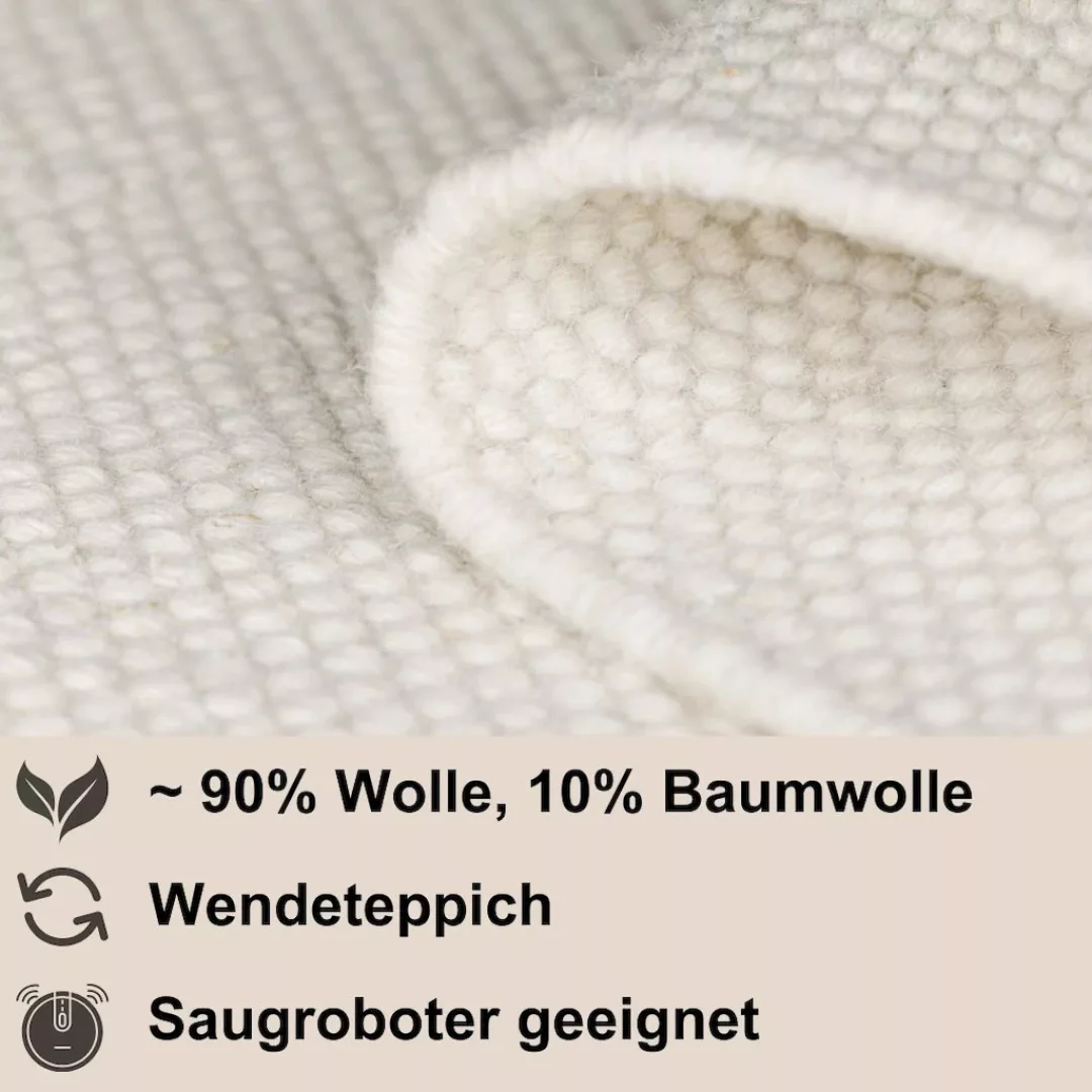 Myflair Möbel & Accessoires Wollteppich »Wooly Dream 1«, rechteckig, handge günstig online kaufen