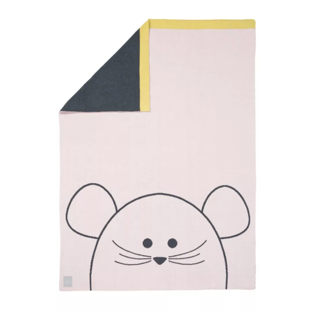 Lässig Babydecke Little Chums Mouse100 % Bio-baumwolle 70 X100 Cm günstig online kaufen