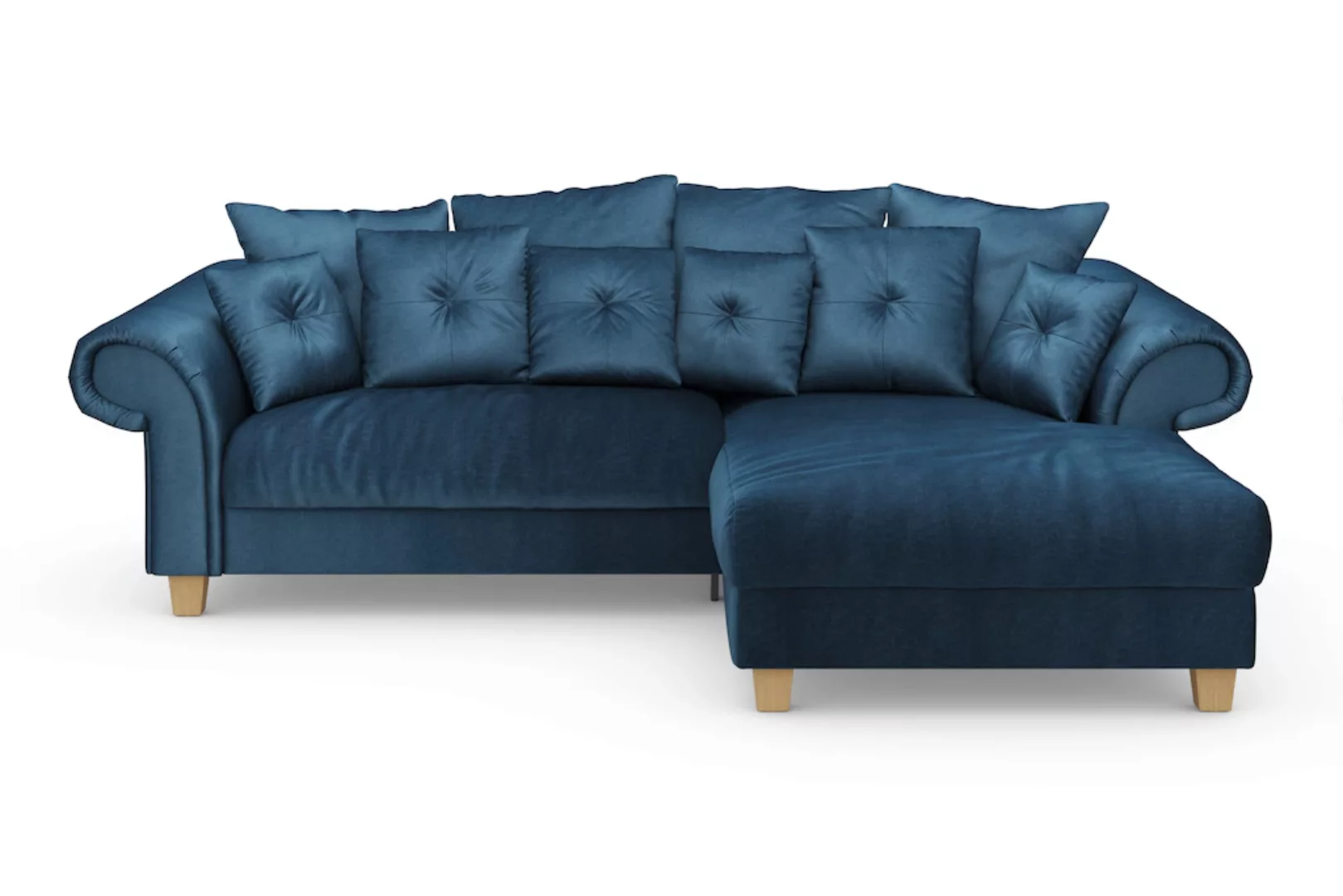 Home affaire Ecksofa »Queenie«, (2 St.), Sitzkomfort, zeitloses Design, ink günstig online kaufen