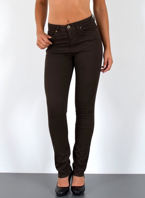 ESRA Straight-Jeans G1300 Damen Straight Fit Jeans-Hose High Waist, bis Übe günstig online kaufen