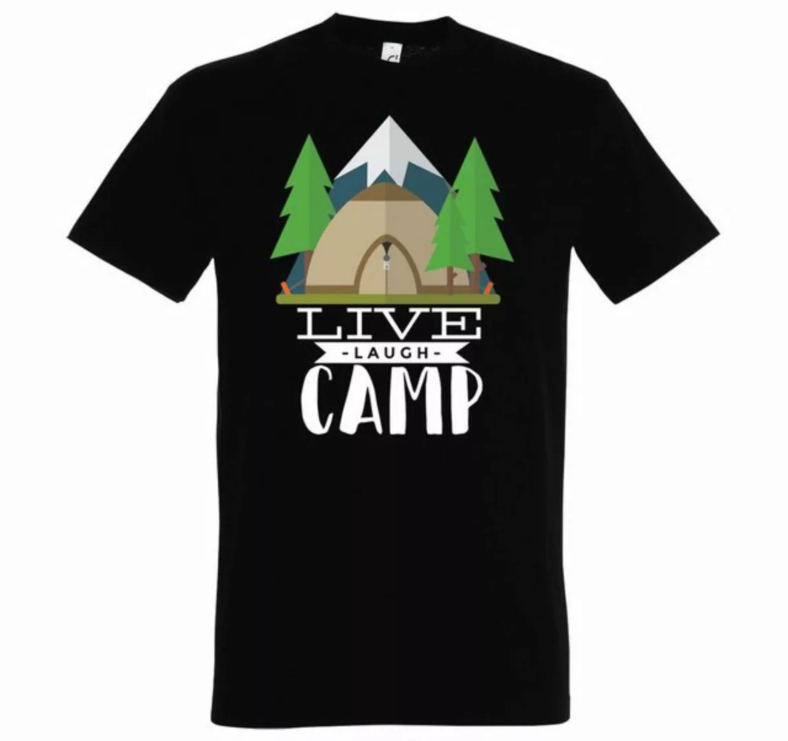 Youth Designz T-Shirt Live Laugh Camp Herren T-Shirt mit Trendigem Frontdru günstig online kaufen
