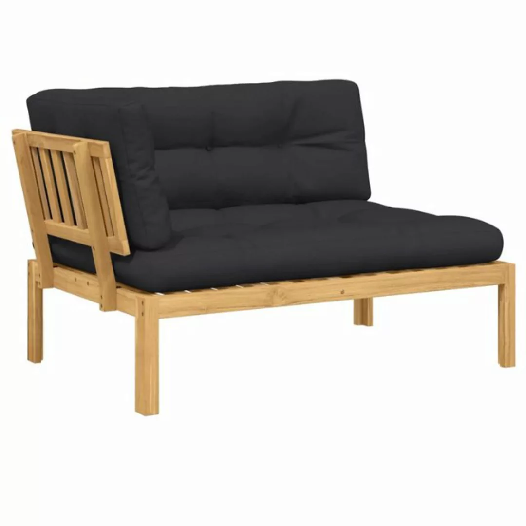 vidaXL Loungesofa Garten-Ecksofa aus Paletten mit Kissen Massivholz Akazie, günstig online kaufen