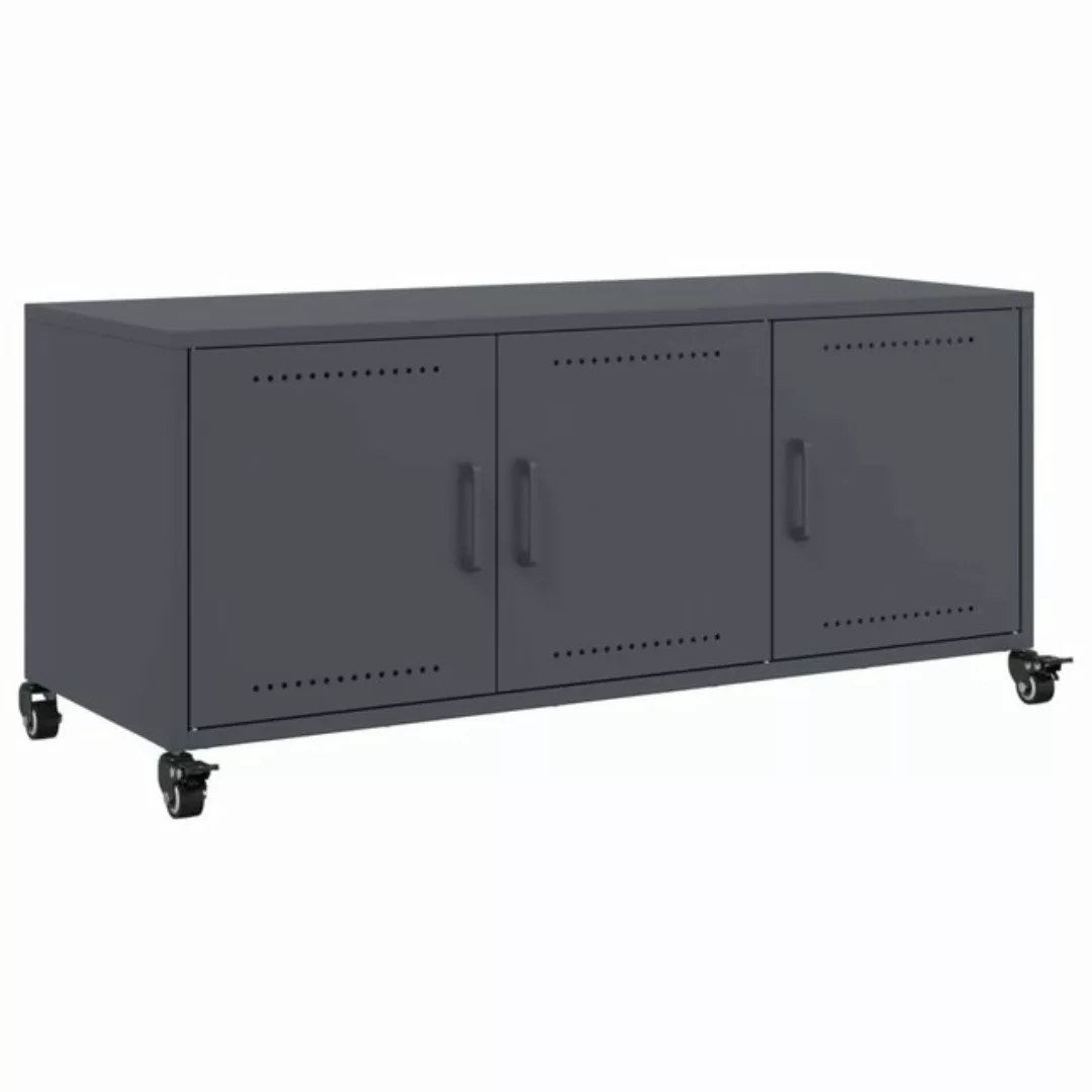 vidaXL TV-Schrank TV-Schrank Anthrazit 100,5x39x43,5 cm Kaltgewalzter Stahl günstig online kaufen