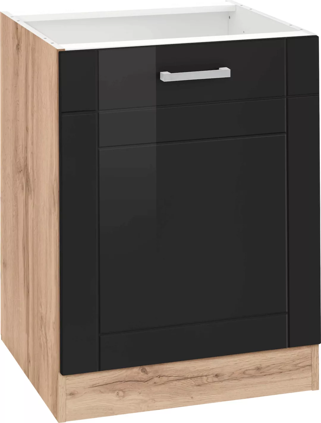 KOCHSTATION Unterschrank "KS-Tinnum", 60 cm breit, MDF-Fronten, Metallgriff günstig online kaufen