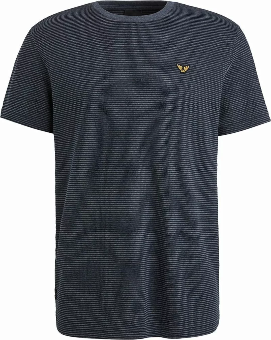 PME Legend T-Shirt Textured Stripe Navy - Größe XXL günstig online kaufen