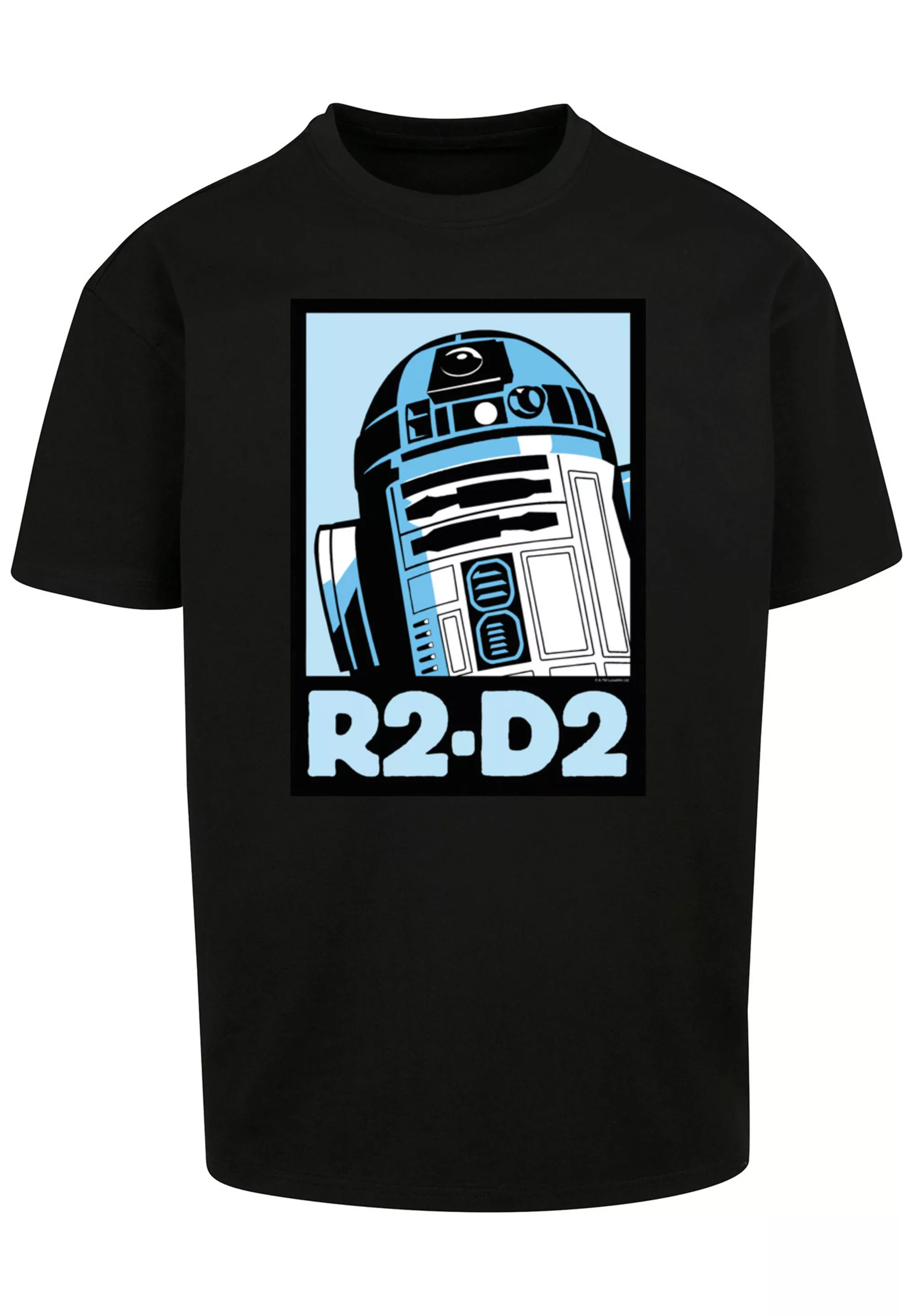 F4NT4STIC Kurzarmshirt "F4NT4STIC Herren Star Wars R2-D2 Poster with Heavy günstig online kaufen