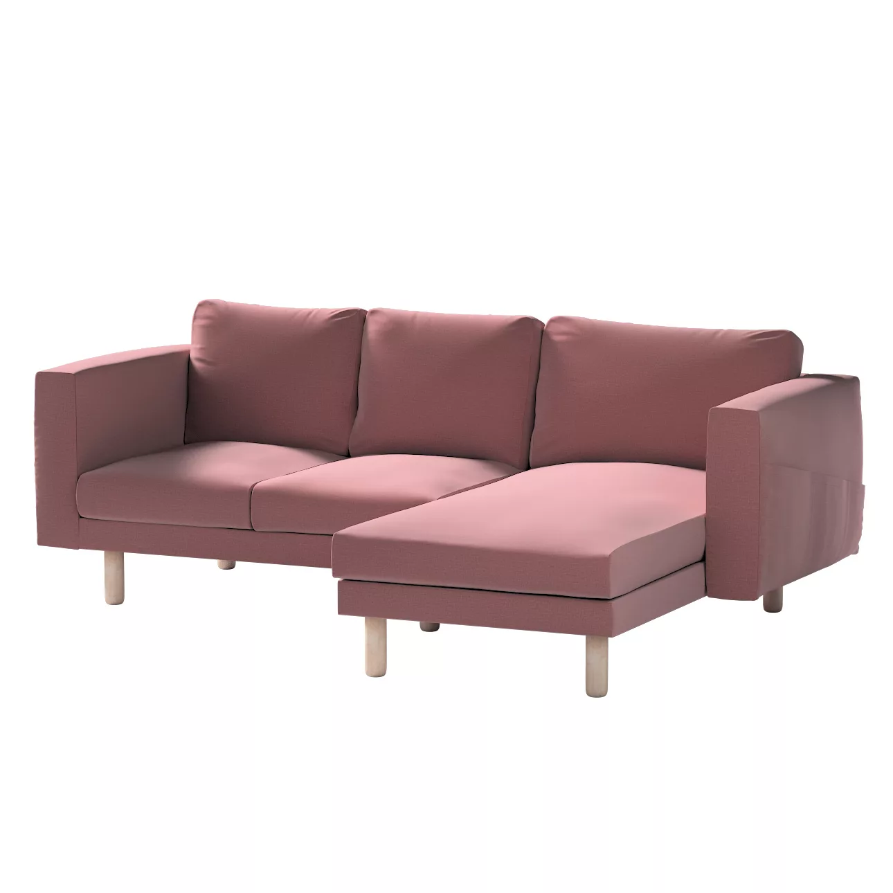 Bezug für Norsborg 3-Sitzer Sofa mit Recamiere, violett, Norsborg Bezug für günstig online kaufen
