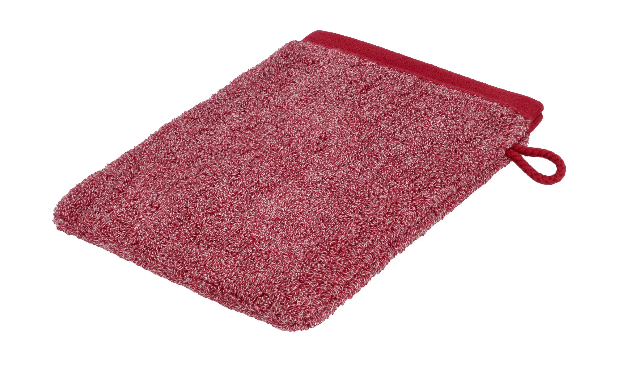 Ross Waschhandschuh  412 Melange - rot - 100% Baumwolle - 16 cm - Heimtexti günstig online kaufen