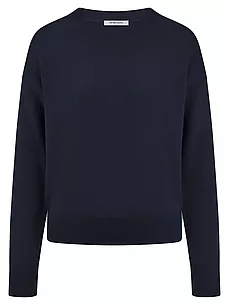Rundhals-Pullover Peter Hahn blau günstig online kaufen