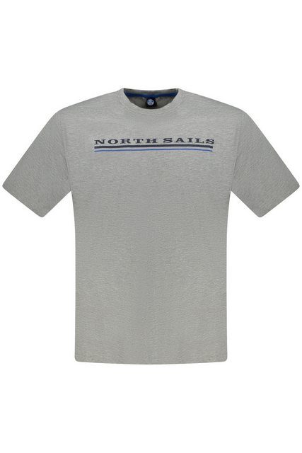 North Sails T-Shirt Graues Herren Kurzarm-T-Shirt mit Rundhals und günstig online kaufen