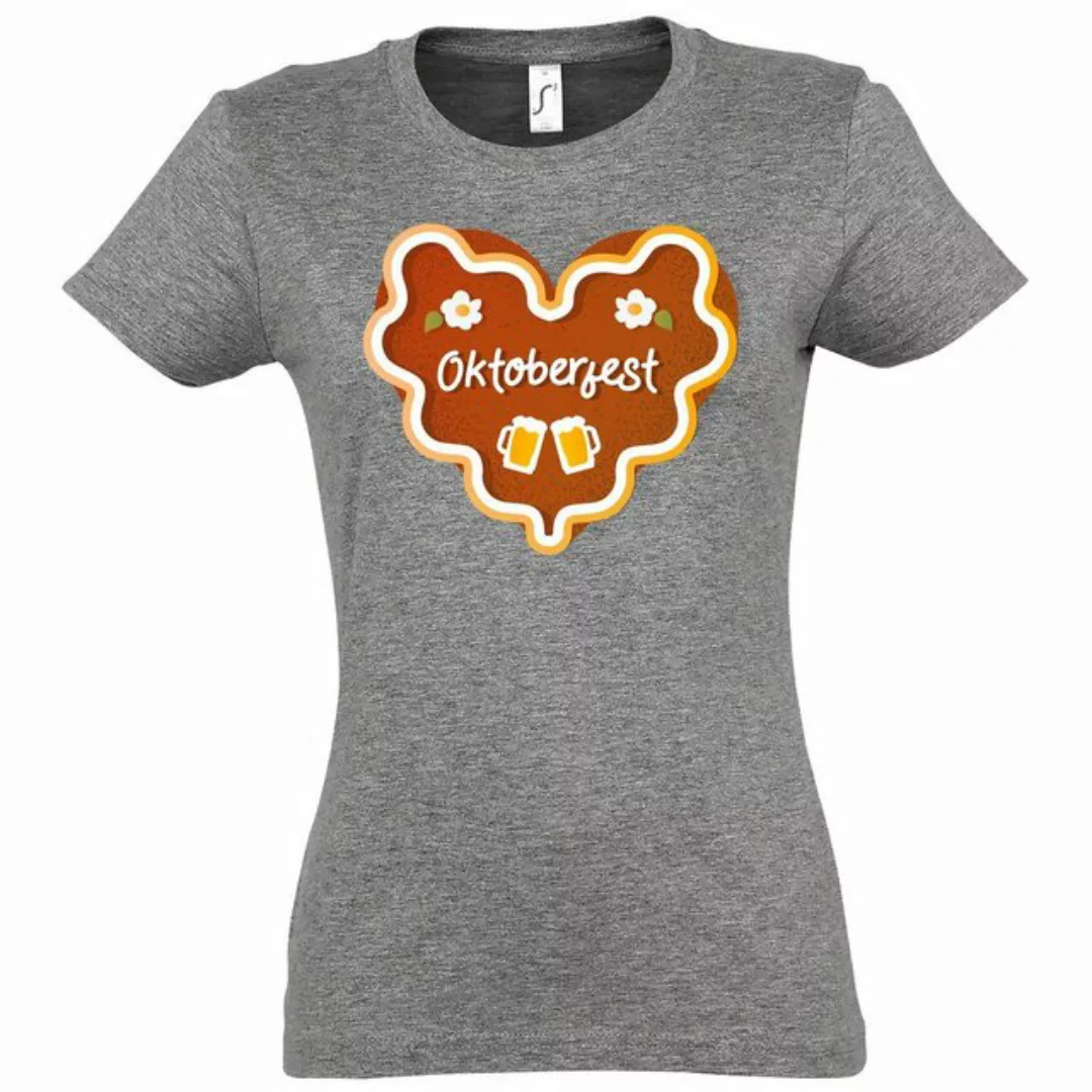 Youth Designz T-Shirt Oktober Fest Keks Herz Damen Shirt mit trendigem Fron günstig online kaufen