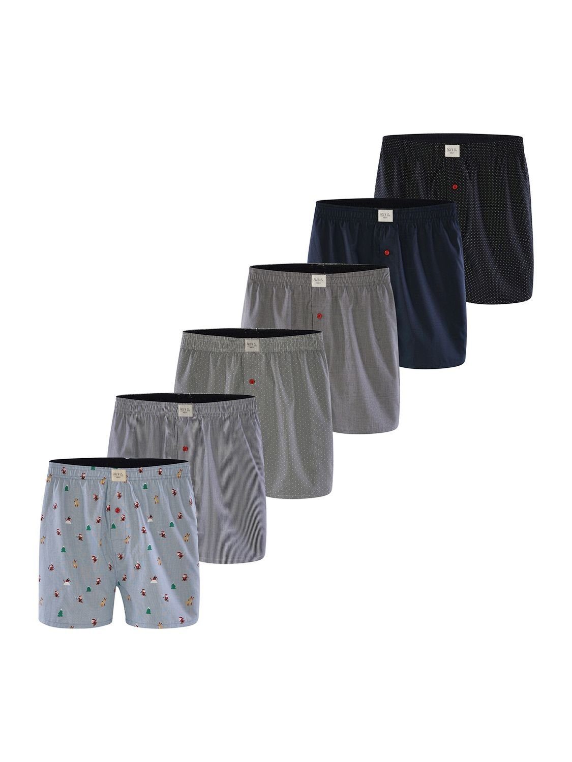 Phil & Co. Boxershorts 6er Pack günstig online kaufen