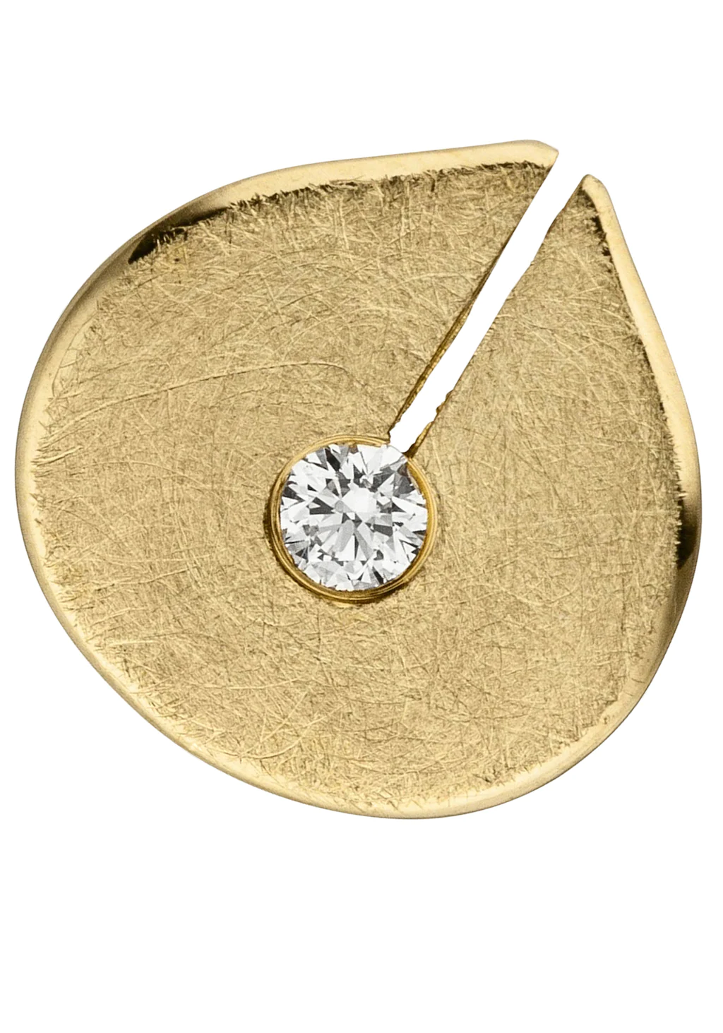 JOBO Kettenanhänger "Anhänger eismatt", 585 Gold mit Diamant 0,06 ct. günstig online kaufen