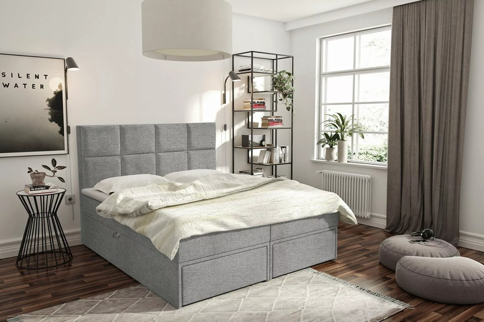 MIRJAN24 Boxspringbett Garda Lux I (mit zwei Bettkästen und zwei Bettschubl günstig online kaufen