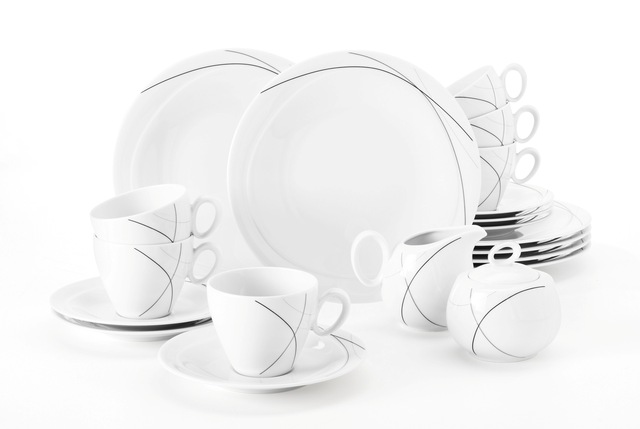 Seltmann Weiden Kaffeeservice »Geschirr-Set, Service Trio Highline«, (Set, günstig online kaufen