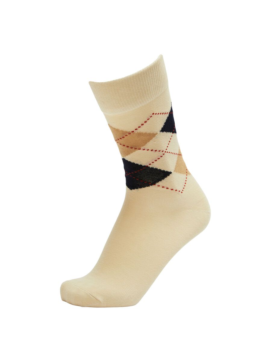 SELECTED Argyle- Socken Herren Beige günstig online kaufen
