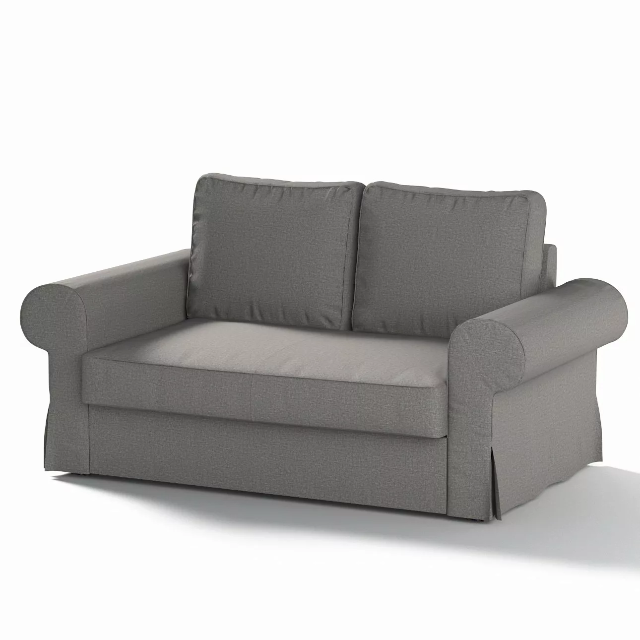 Bezug für Backabro 2-Sitzer Sofa ausklappbar, grau, Bezug für Backabro 2-Si günstig online kaufen