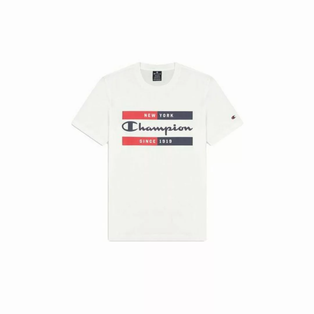 Champion T-Shirt Herren Kurzarm-T-Shirt Champion Crewneck Weiß günstig online kaufen