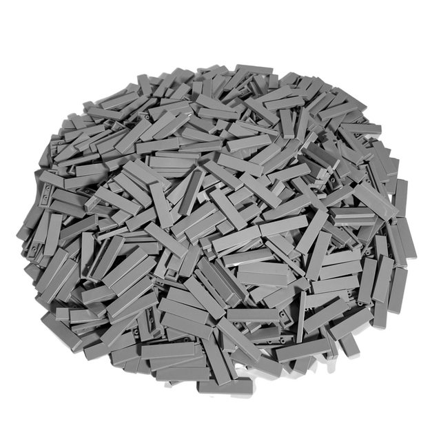 LEGO® Spielbausteine LEGO® 1x4 Fliesen Hellgrau - 2431 NEU! Menge 50x, (Cre günstig online kaufen