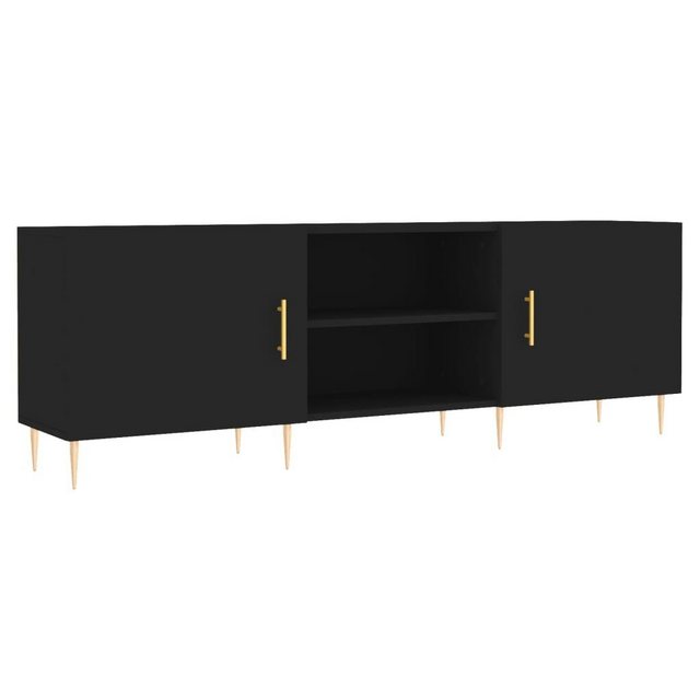 furnicato TV-Schrank Schwarz 150x30x50 cm Holzwerkstoff günstig online kaufen