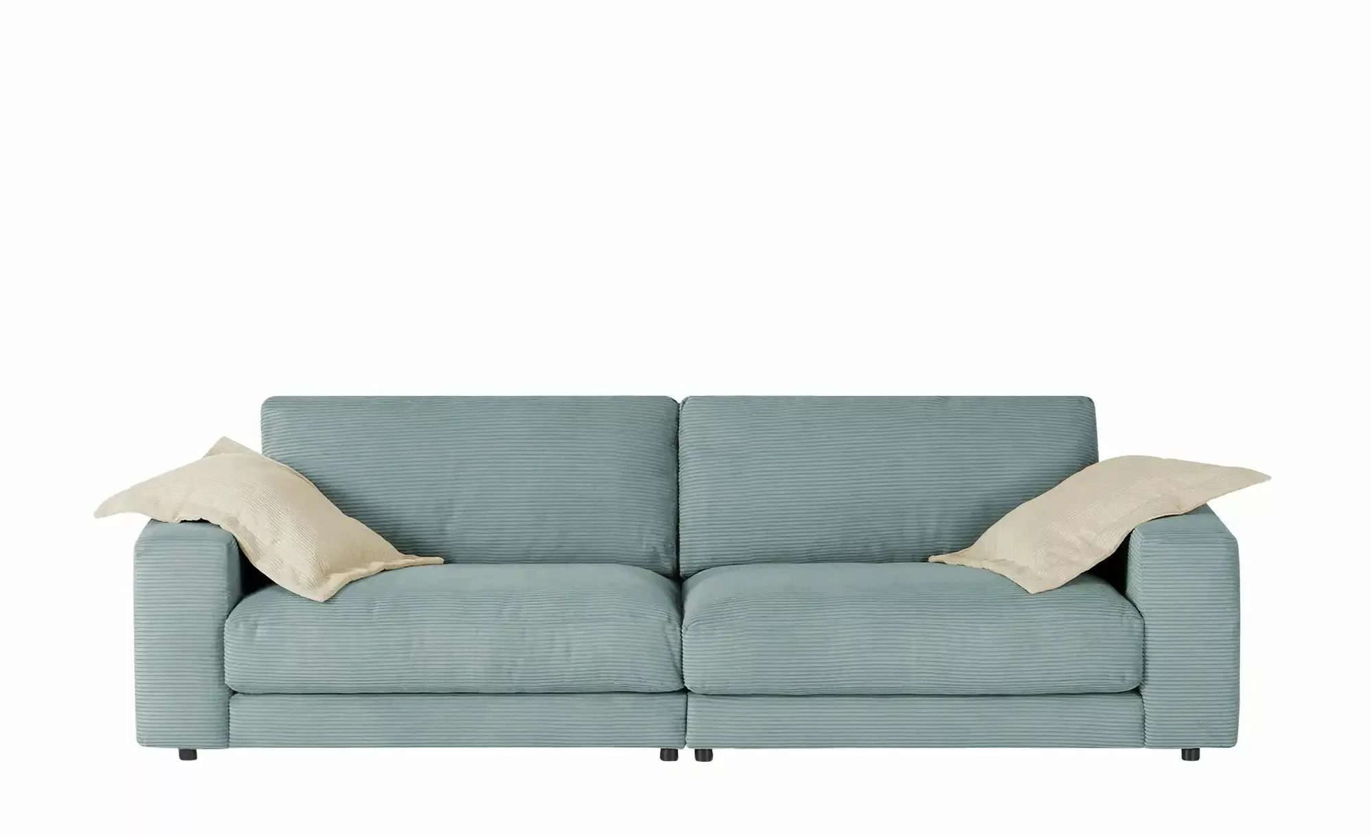 Jette Home Sofa Cord Sila ¦ blau ¦ Maße (cm): B: 250 H: 85 T: 127.0 Polster günstig online kaufen