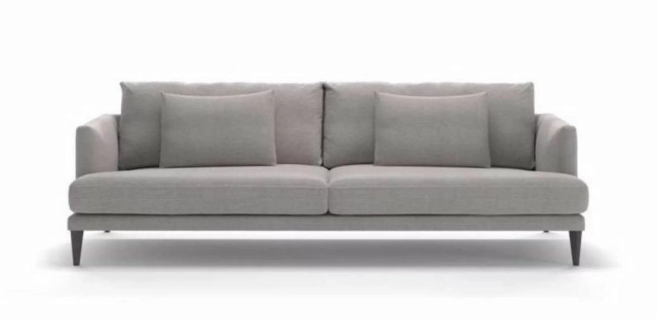 JVmoebel Sofa Zweisitzer Designer Luxus Graues Sofa Textilmöbel Wohnzimmer, günstig online kaufen