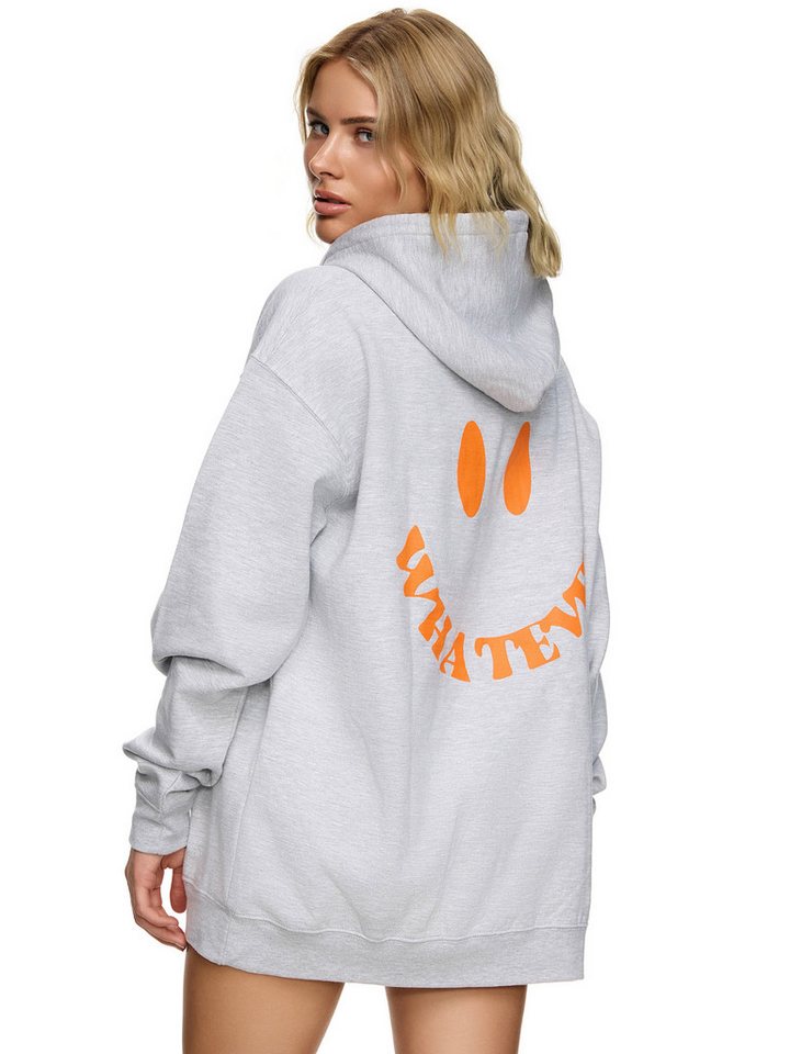 Worldclassca Hoodie Worldclassca Oversized WHATEVER Print Hoodie Kapuzenpul günstig online kaufen