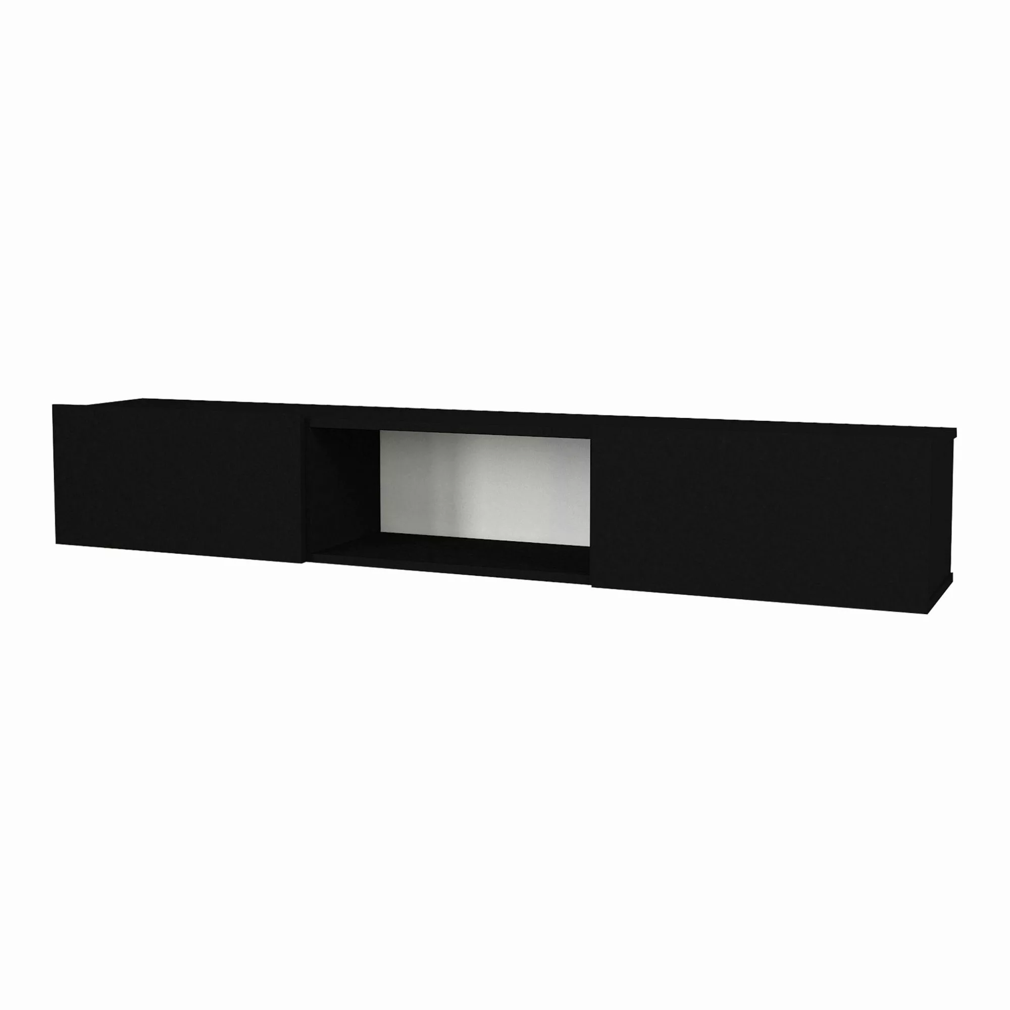 en.casa Lowboard, »Paltamo« Fernsehschrank 180x31x29,5cm Schwarz günstig online kaufen