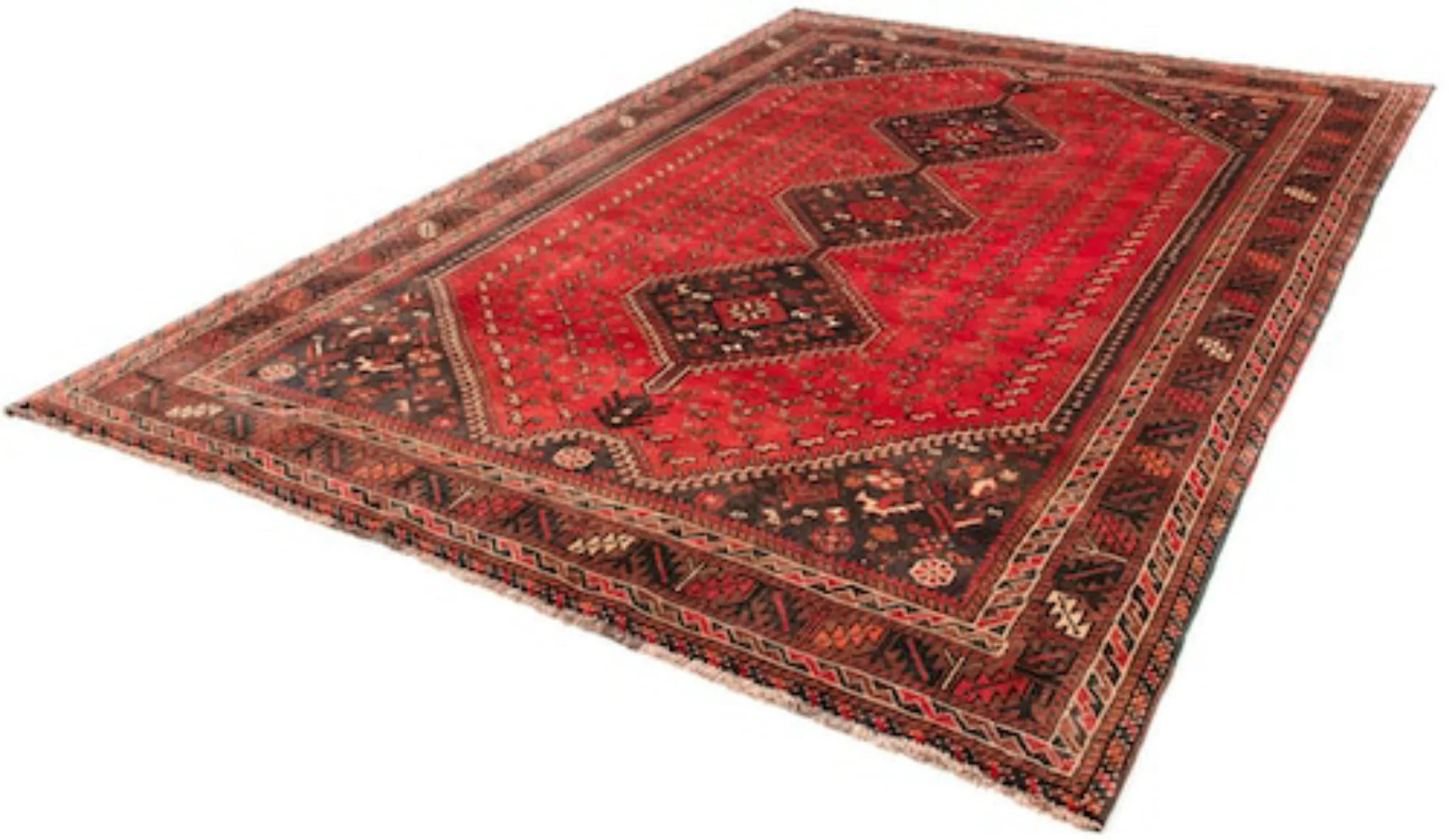 morgenland Wollteppich »Shiraz Medaillon Rosso 279 x 203 cm«, rechteckig günstig online kaufen