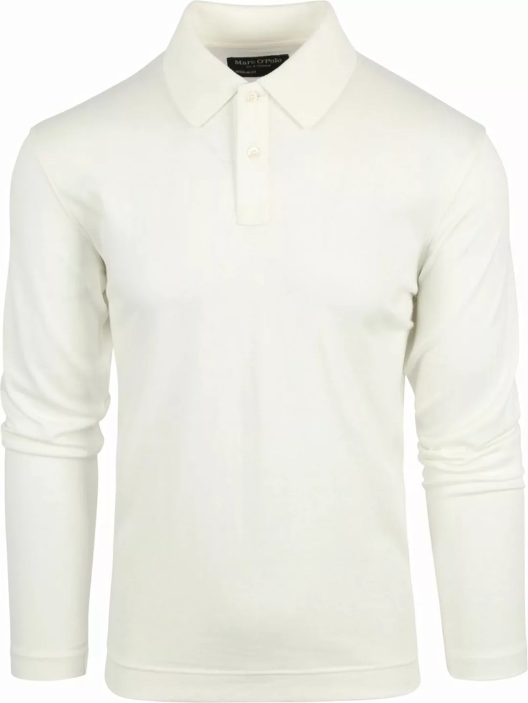 Marc O'Polo Knitted Polohemd Weiß - Größe L günstig online kaufen