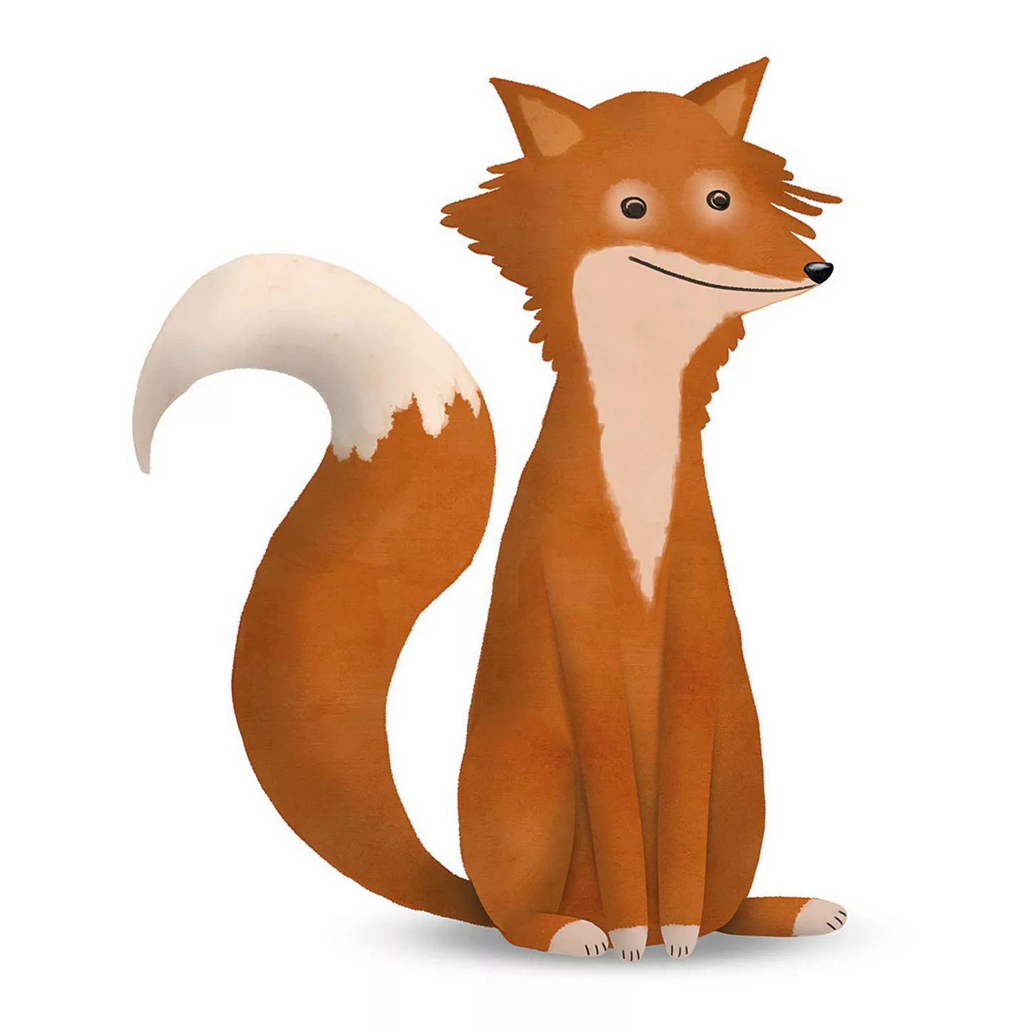 KOMAR Wandbild - Cute Animal Fox - Größe: 50 x 70 cm mehrfarbig Gr. one siz günstig online kaufen