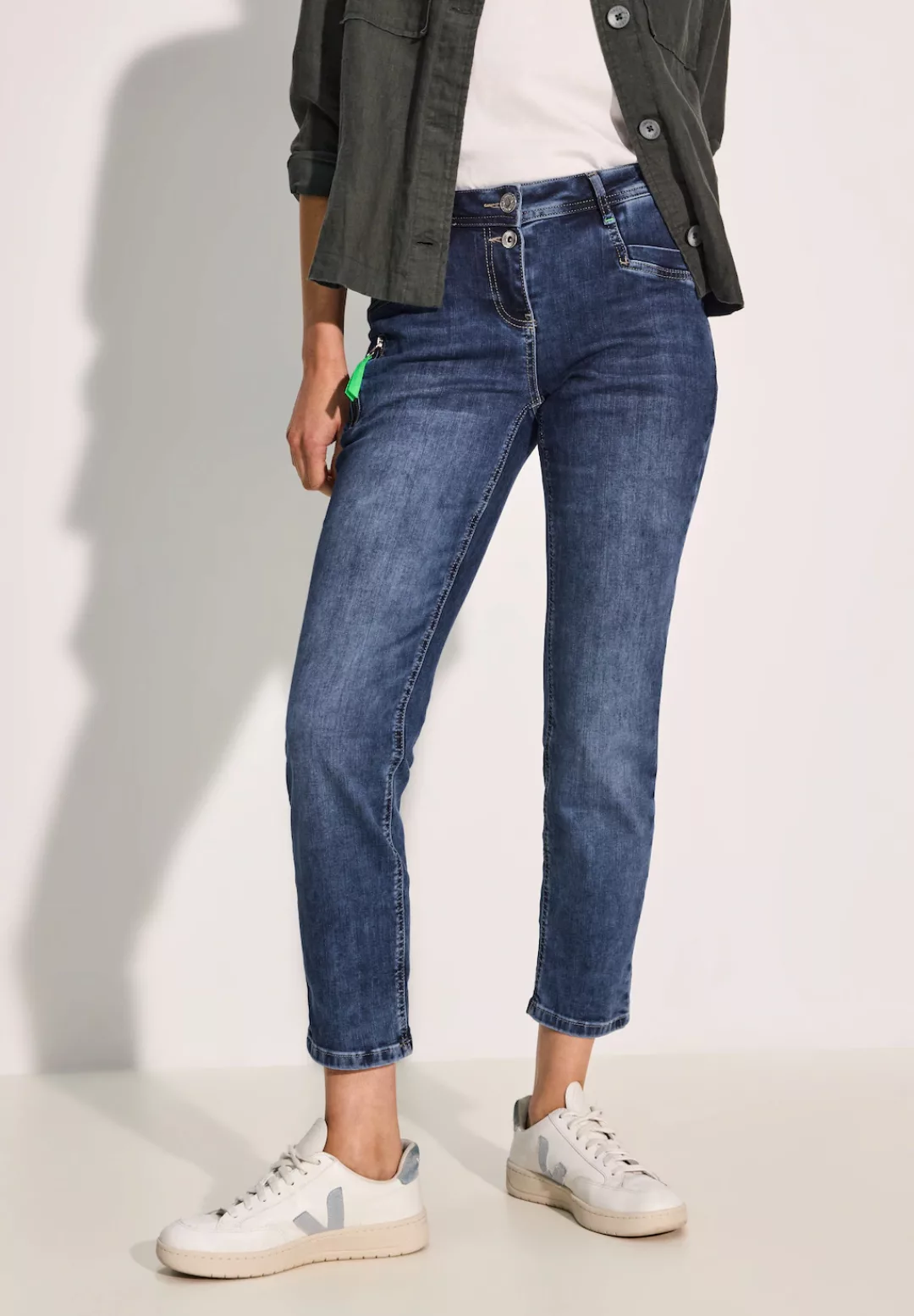 Cecil Gerade Jeans, Middle Waist günstig online kaufen