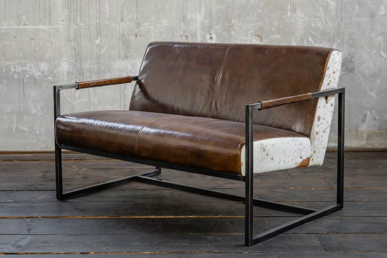 KAWOLA Sofa LIANO, Vintage Leder braun günstig online kaufen