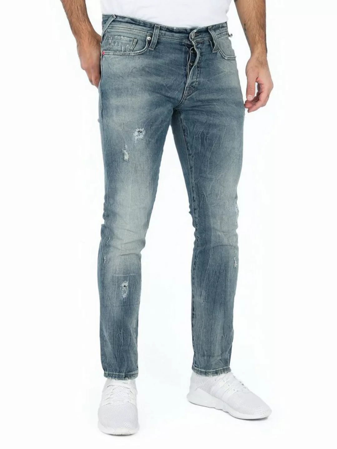 Jack & Jones Slim-fit-Jeans Low Waist Skinny - Glenn Rock BL938 günstig online kaufen