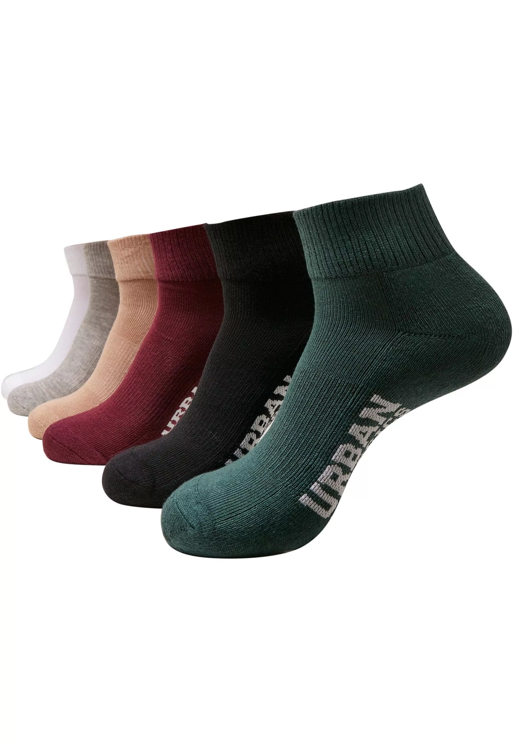 URBAN CLASSICS Basicsocken "Urban Classics Unisex High Sneaker Socks 6-Pack günstig online kaufen