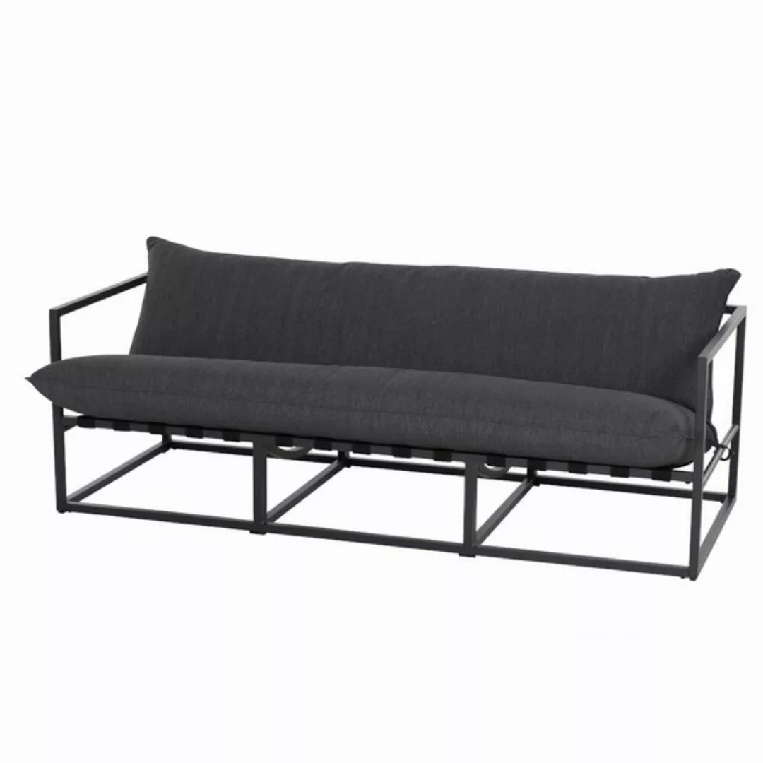 Siena Garden Loungesofa "Monza", 3-Sitzer Sofa, Aluminiumgestell matt anthr günstig online kaufen