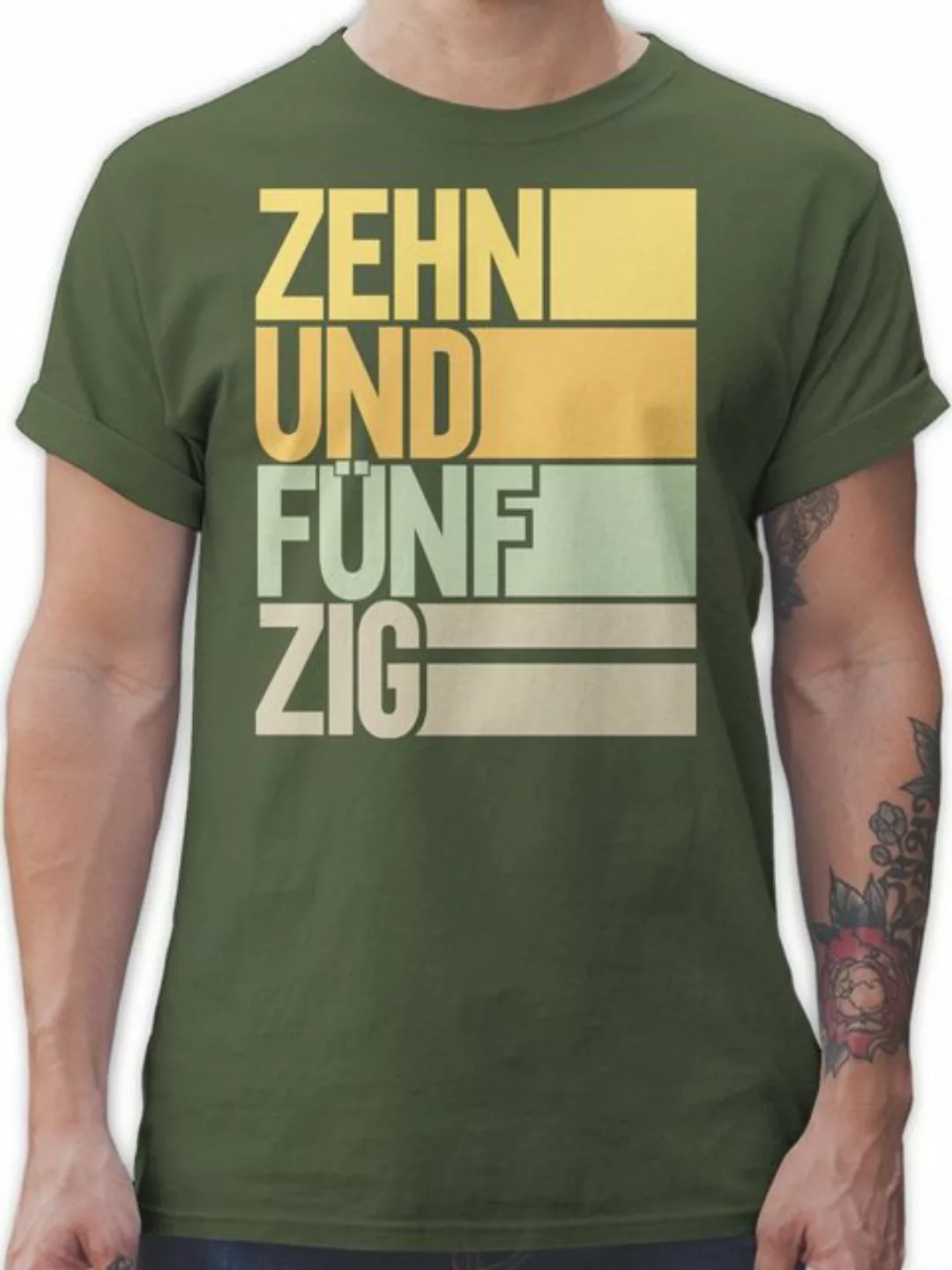 Shirtracer T-Shirt Zehnundfünfzig - 60. Geburtstag - Herren Premium T-Shirt günstig online kaufen