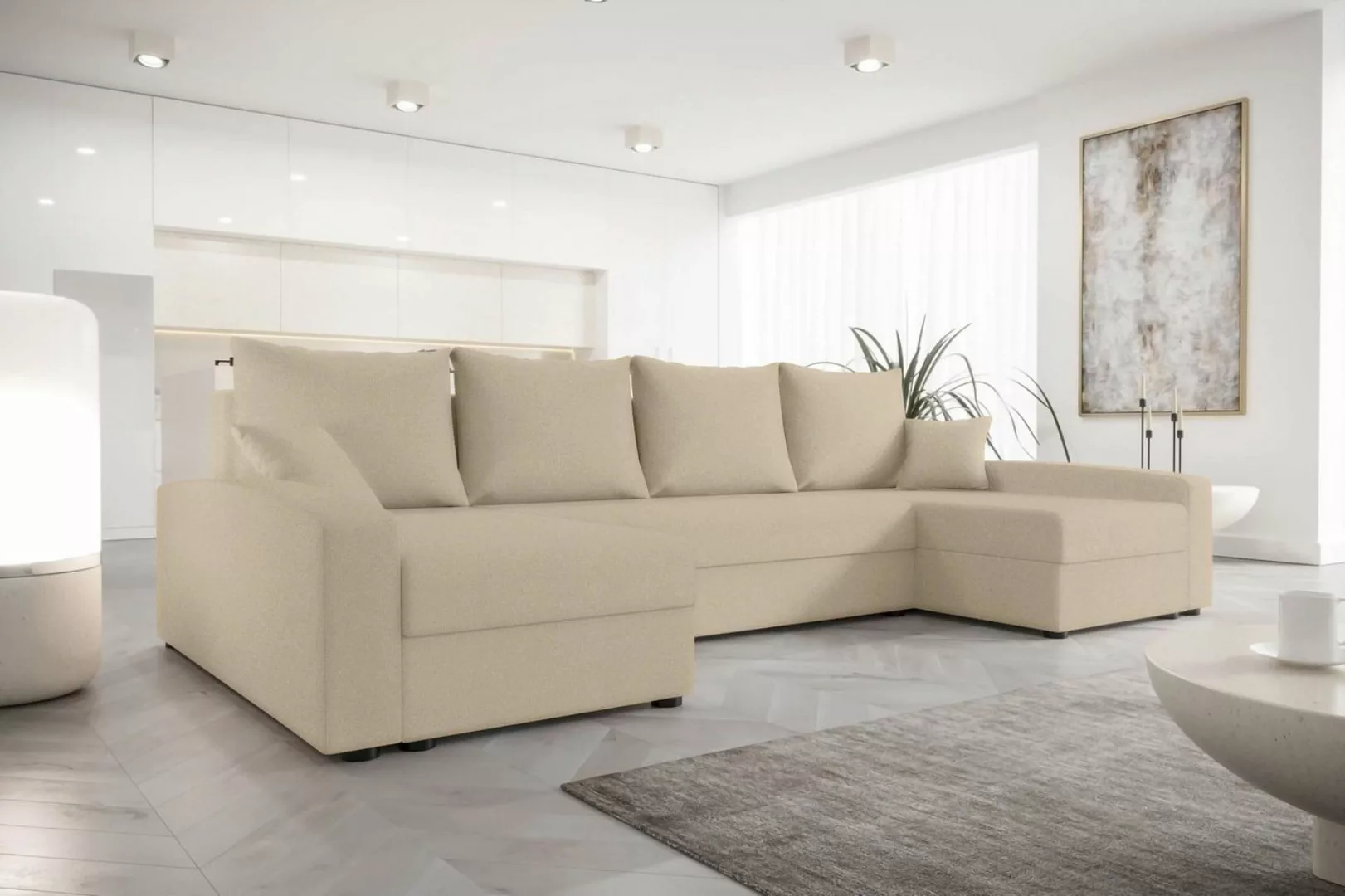 Stylefy Wohnlandschaft Addison, U-Form, Eckcouch, Sofa, Sitzkomfort, mit Be günstig online kaufen