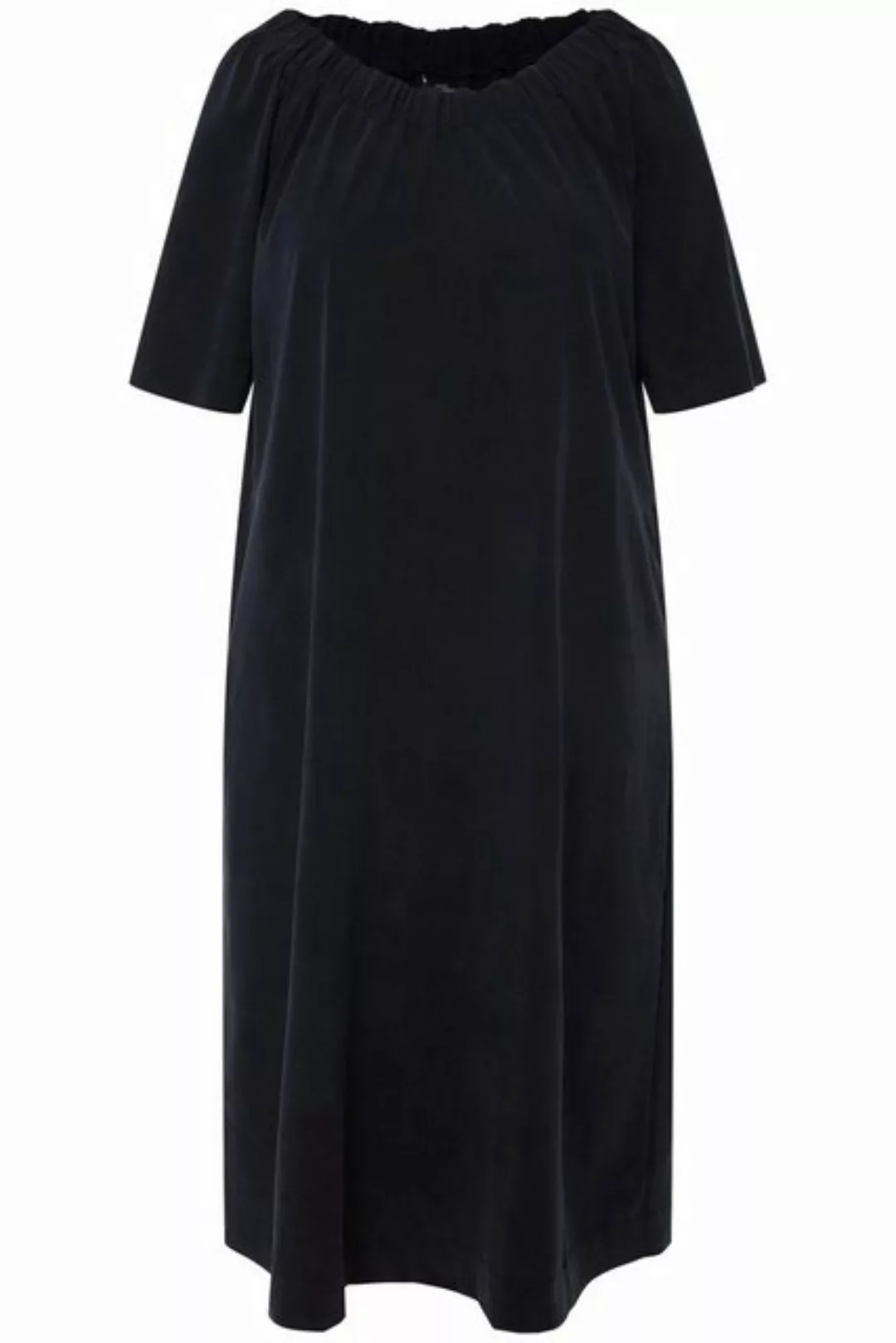 Ulla Popken Sommerkleid Midikleid A-Linie Carmen-Ausschnitt Halbarm Modal günstig online kaufen