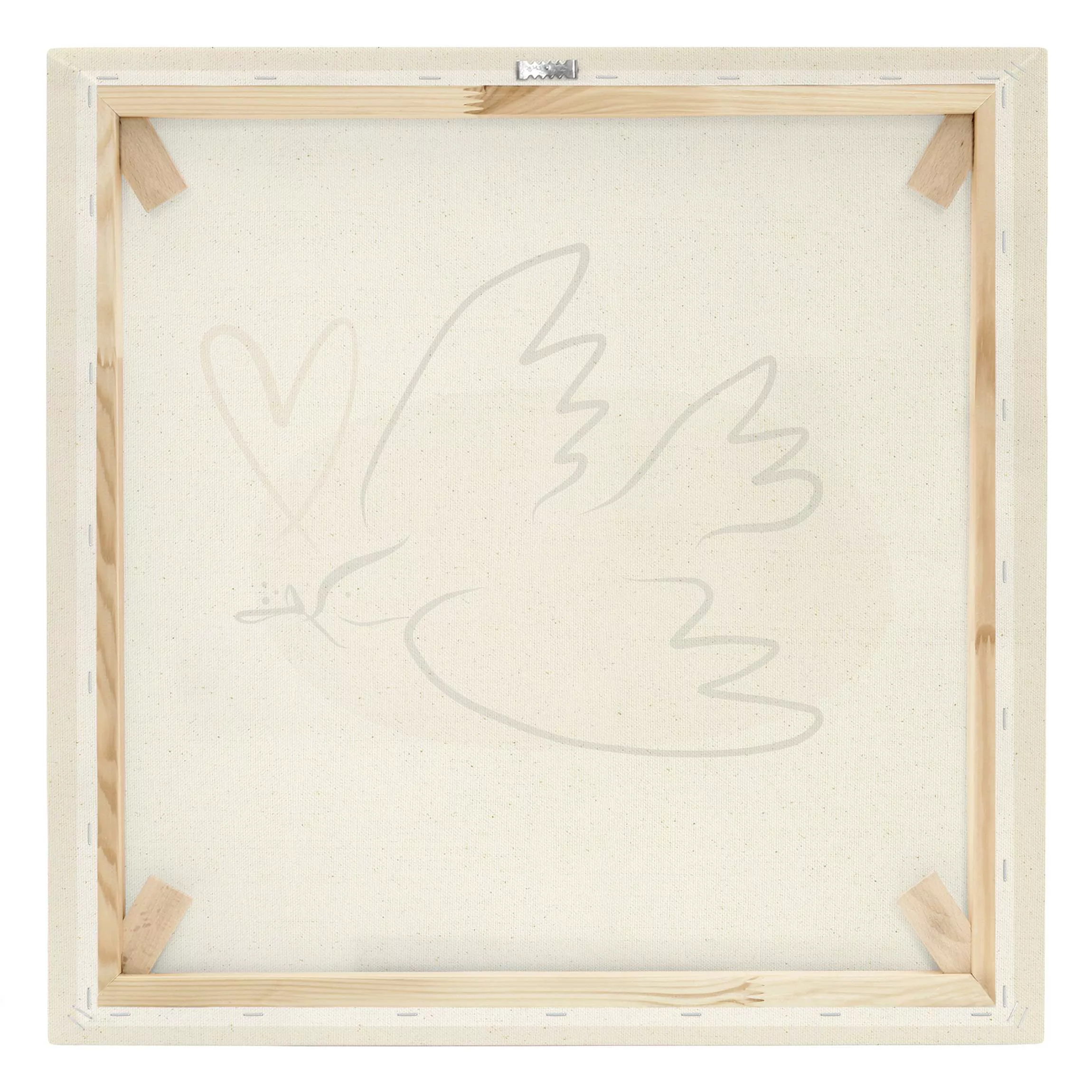 Leinwandbild auf Naturcanvas Picasso Interpretation - Friedenstaube günstig online kaufen