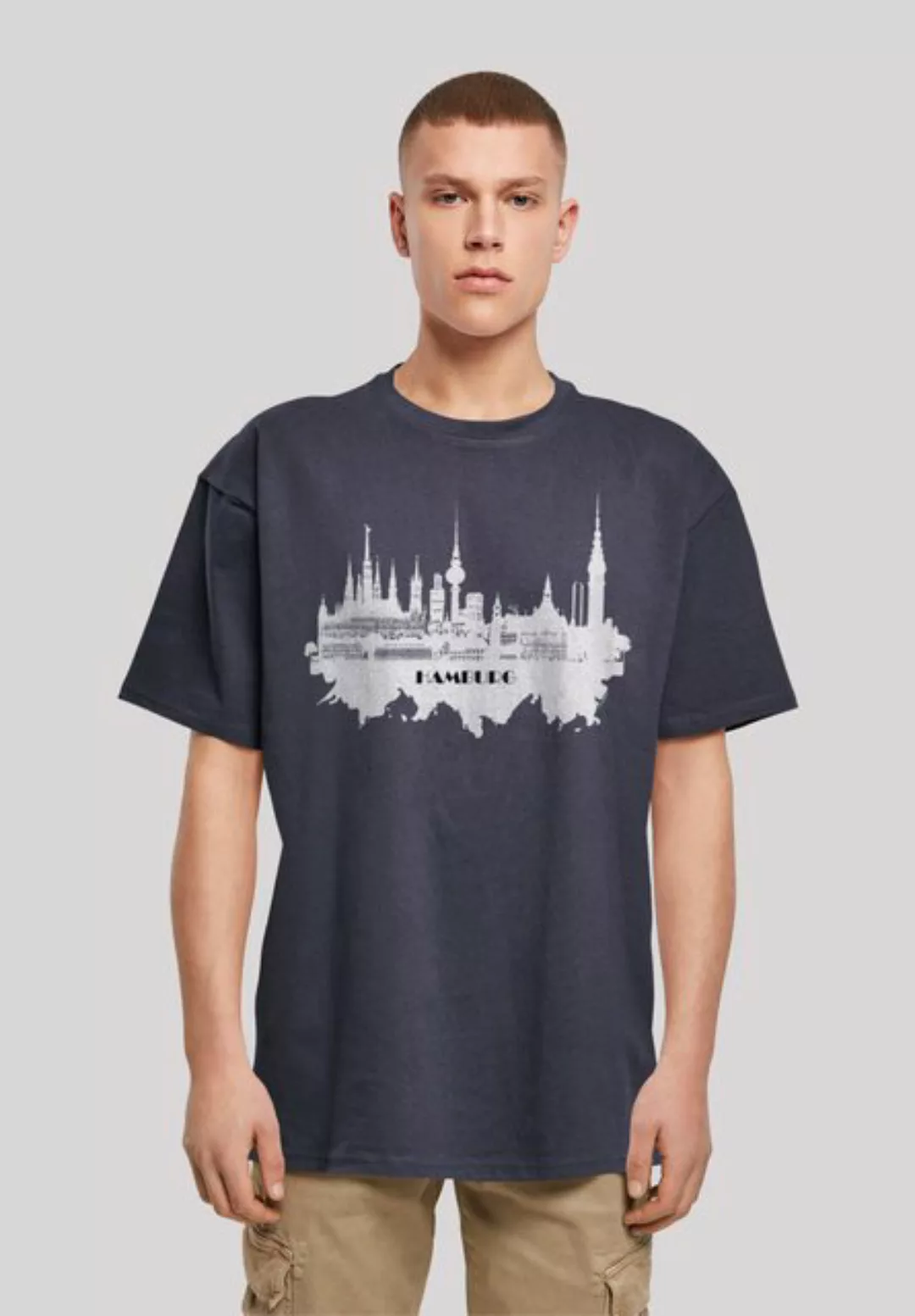 F4NT4STIC T-Shirt Cities Collection - Hamburg skyline Print günstig online kaufen