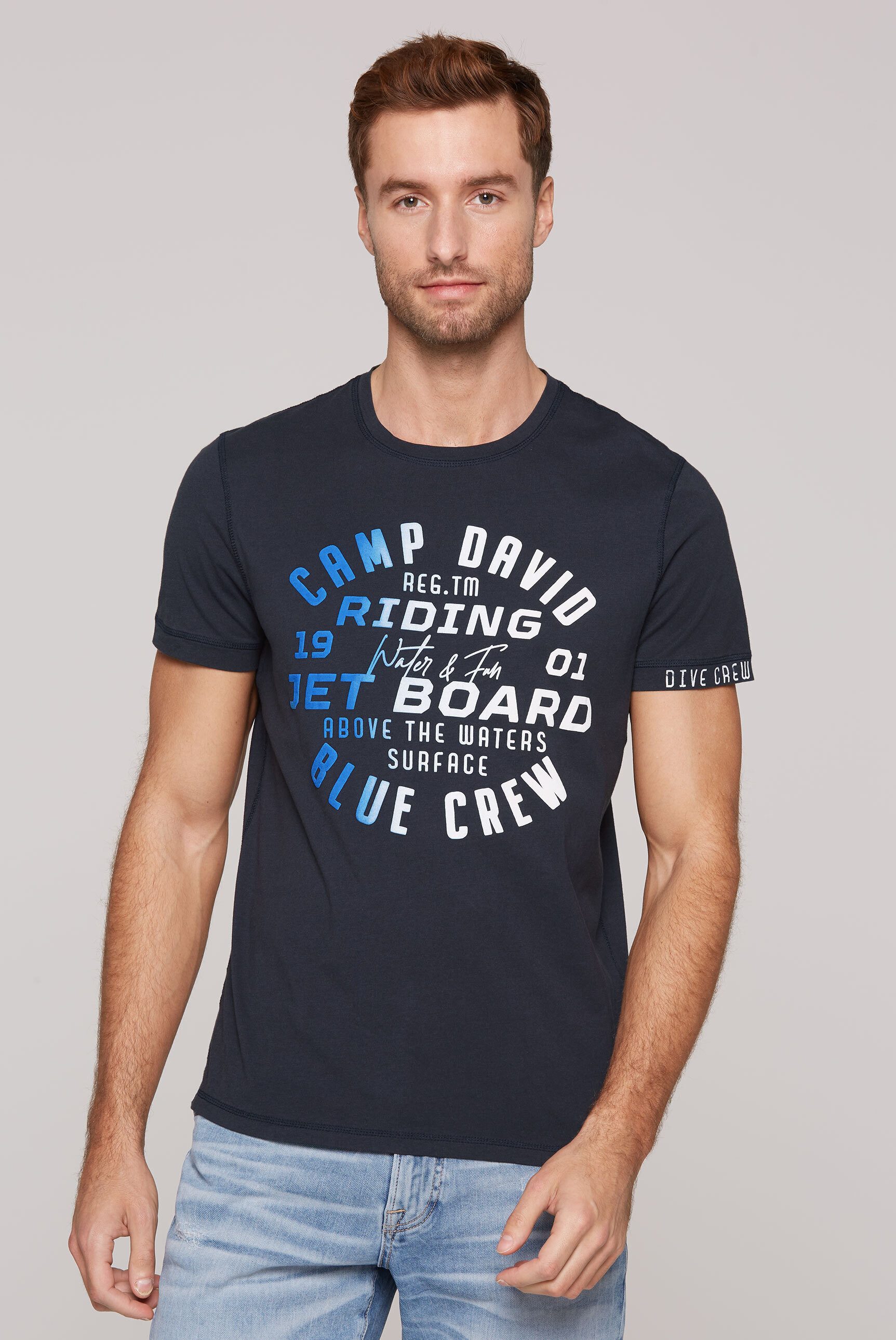 CAMP DAVID Rundhalsshirt, aus Baumwolle günstig online kaufen