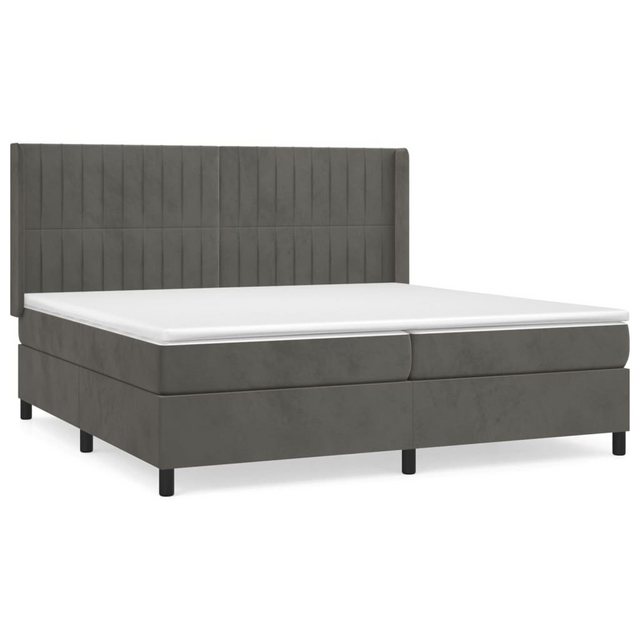 vidaXL Boxspringbett Bett Boxspringbett Samt komplett mit Matratze & Topper günstig online kaufen