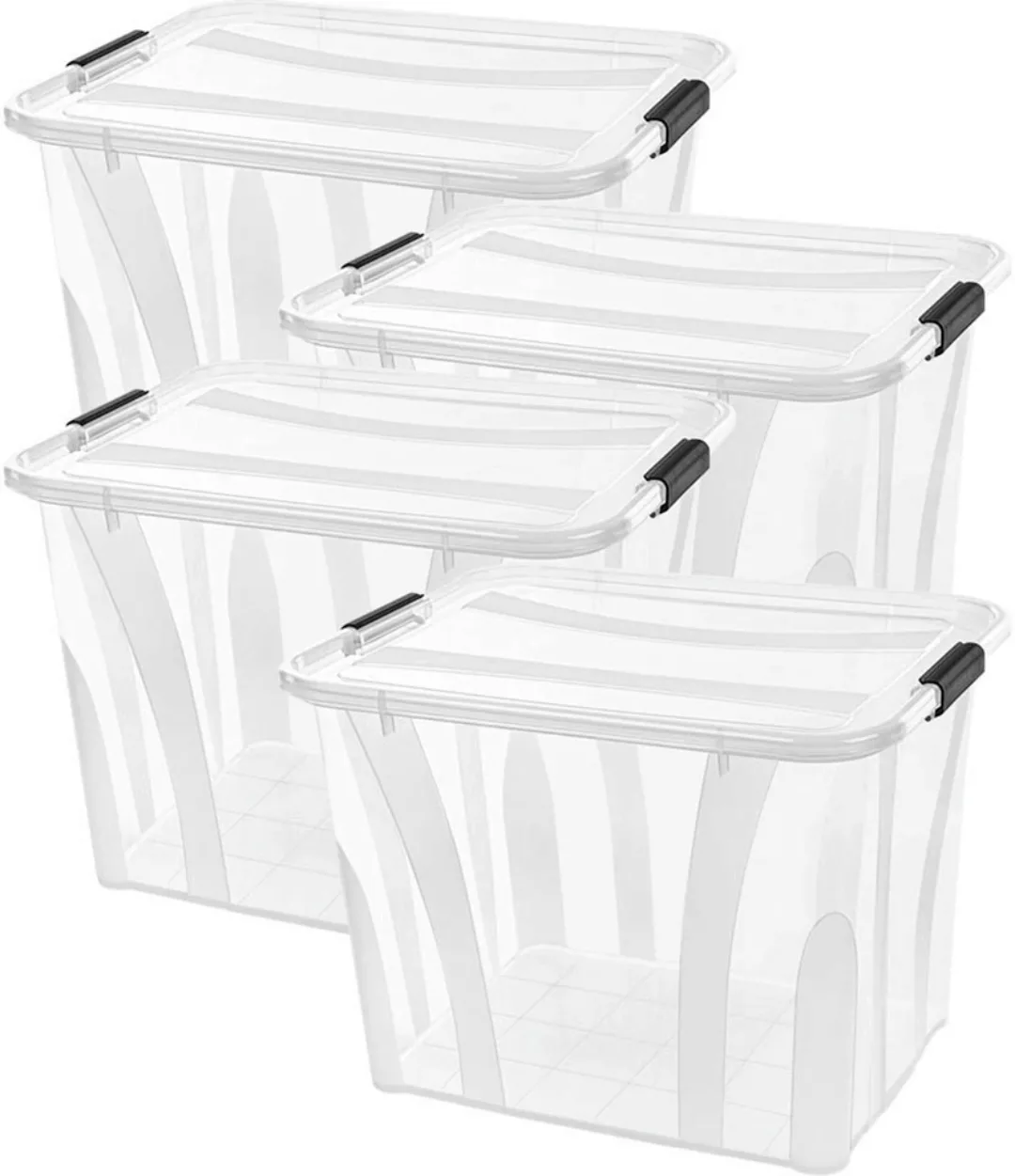 Siena Home Aufbewahrungsbox "Anzio", (Set, 4 St.), Kunststoff, 100% recycle günstig online kaufen