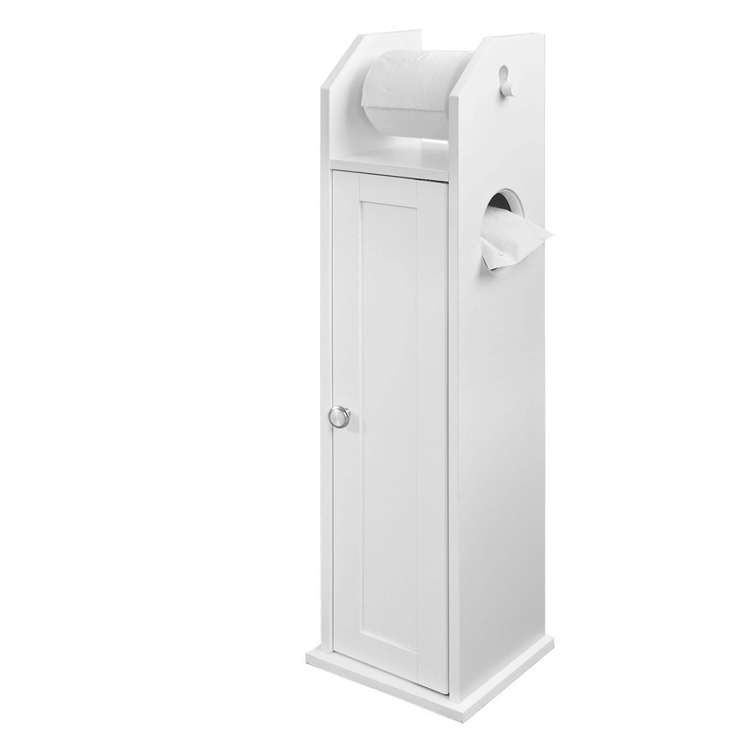 SoBuy® Toilettenrollenhalter Freistehend Toilettenschrank Standschrank Badr günstig online kaufen