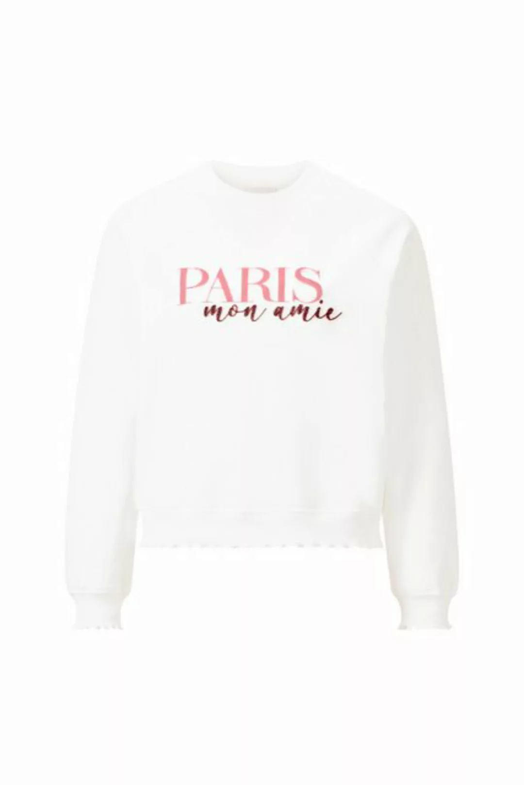 Rich & Royal Sweatshirt Sweaty with print organic, pearl white günstig online kaufen