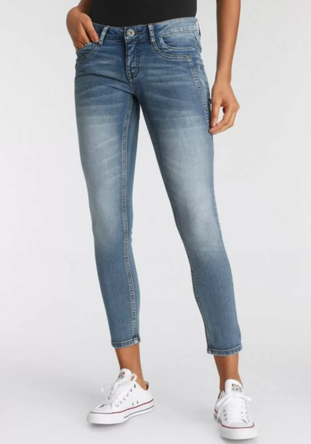 Arizona 7/8-Jeans mit Keileinsätzen Low Waist günstig online kaufen