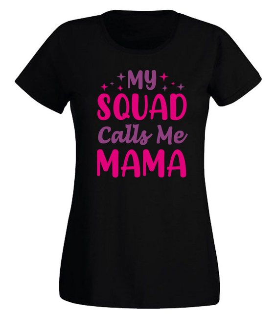 G-graphics T-Shirt Damen T-Shirt - My Squad calls me Mama Slim-fit, mit tre günstig online kaufen